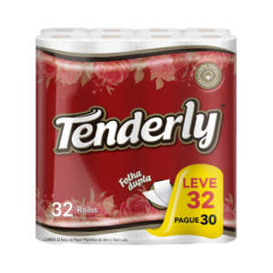 Papel Higiênico Tenderly Folha Dupla Neutro  30m - Leve 32 Pague 30