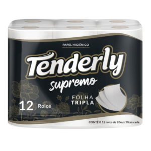 Papel Higiênico Tenderly Folha Tripla Neutro 20m - 6x12