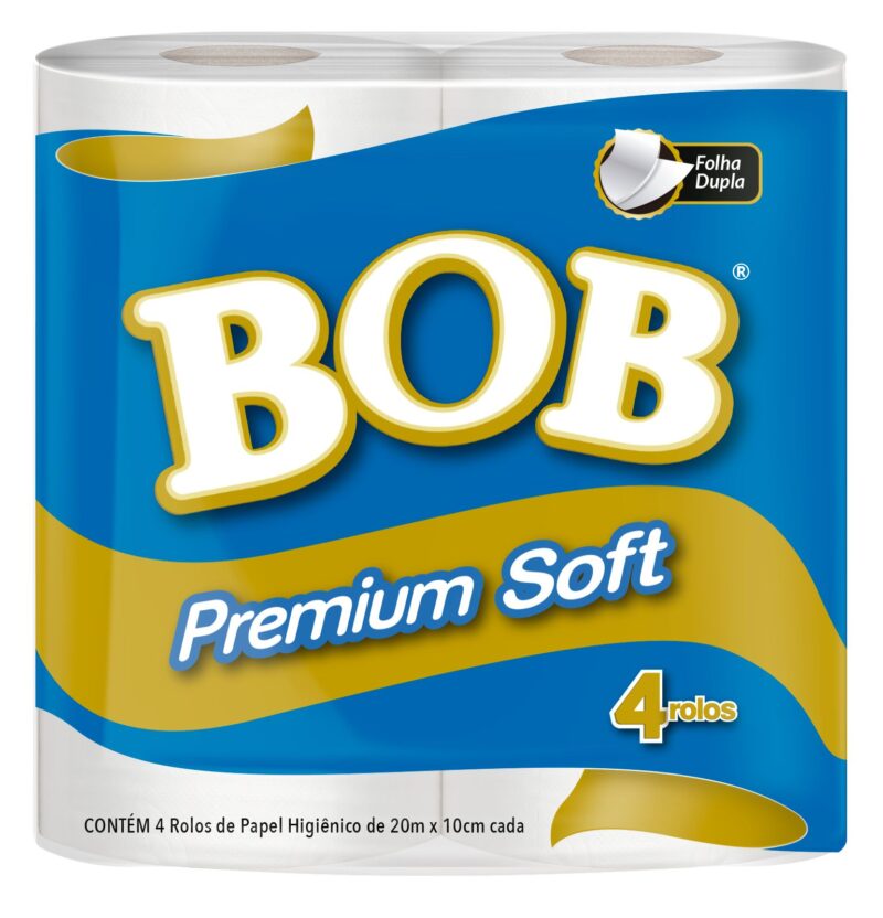 Papel Higiênico Bob Premium Soft Neutro 20m - 16x4