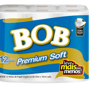 Papel Higiênico Bob Premium Soft Neutro 20m - 6x12