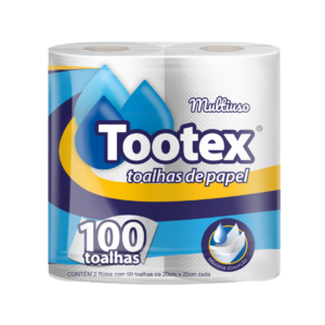 Toalha de Papel Tootex 16X2 Folha Dupla  50 Toalhas