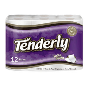 Papel Higiênico Tenderly 20m Folha Dupla Neutro 6x12
